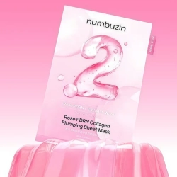 Numbuzin No.2 Rose PDRN Collagen Plumping Sheet Mask увлажняющая тканевая маска с ПДРН и коллагеном
