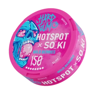 СНЮС HOTSPOT x SO_KI HARD GUM WILD BERRRIES (150МГ) - ЖВАЧКА ЛЕСНЫЕ ЯГОДЫ