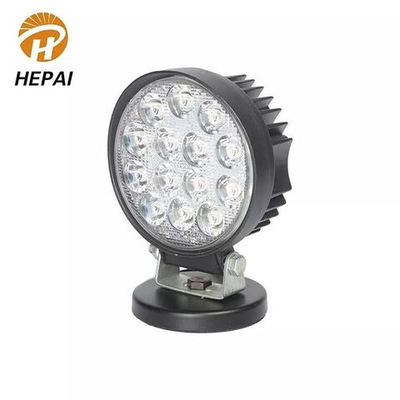 Светодиодный фонарь LED, круг, белый, 42Вт автомобильный 12в IP-68