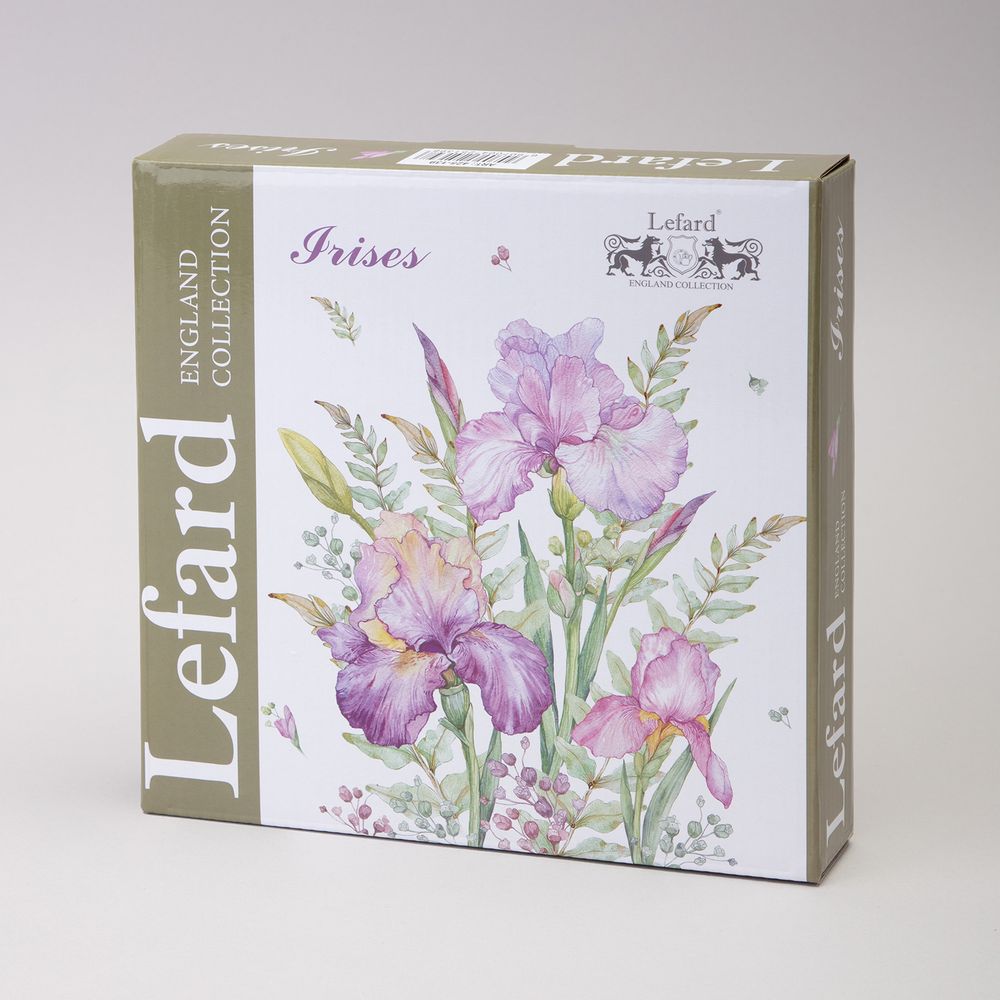 НАБОР ТАРЕЛОК ЗАКУСОЧНЫХ LEFARD "IRISES" 2 ШТ. 20,5*2 СМ (КОР=16НАБ.)