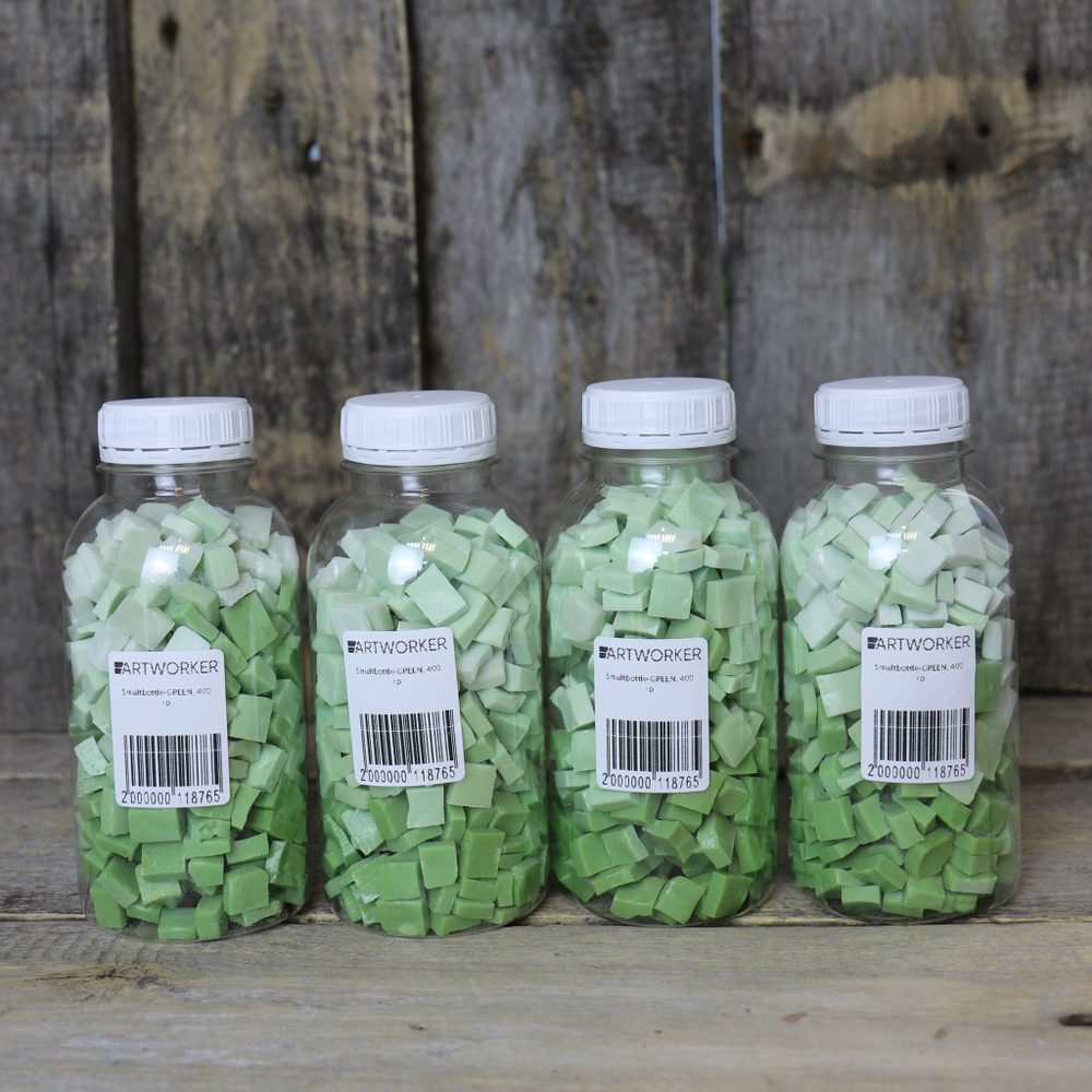 Зеленая смальта стекло Smaltbottle-GREEN ArtWorker
