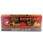 K0203-5 Взрывов: Петарда тёрочная Корсар 3 с пятью эффектами от Золотого Дракона, 10 шт. в упаковке.