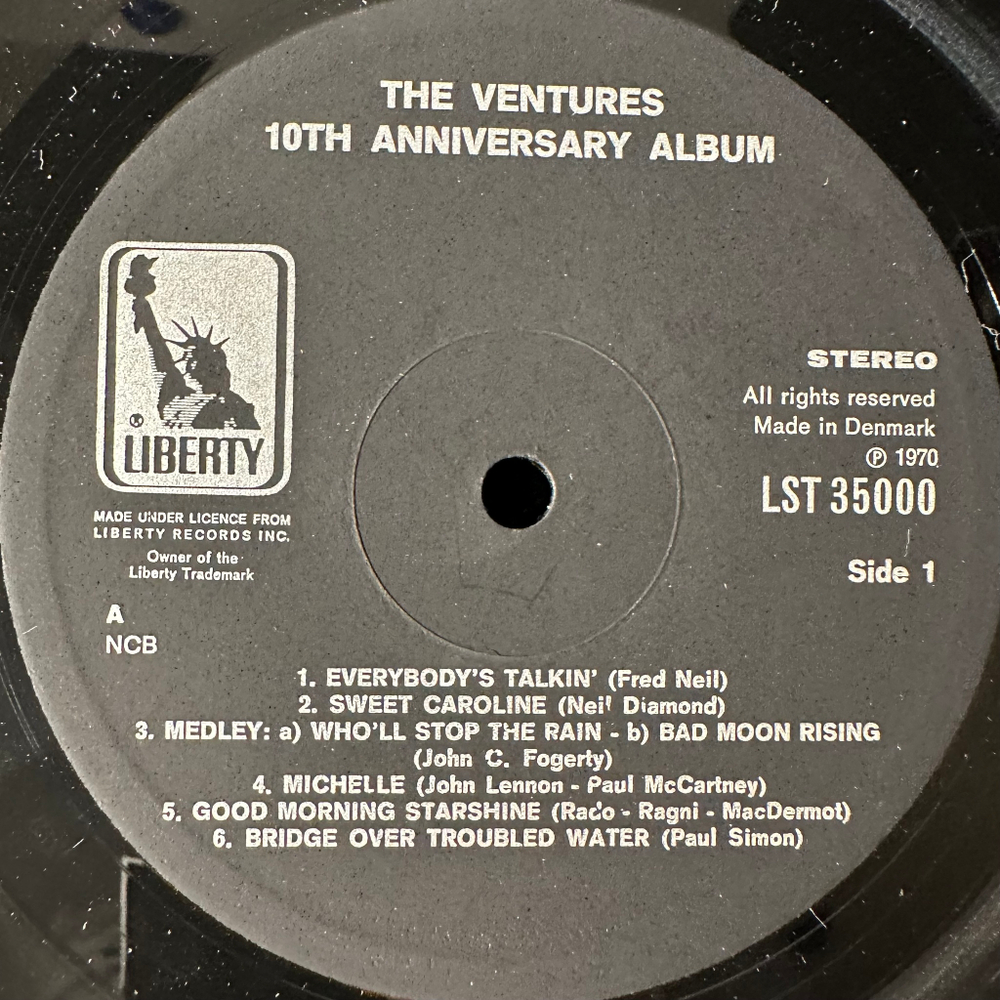 The Ventures ‎– 10th Anniversary Album 2LP (Дания 1970г.)