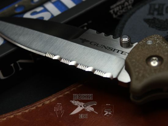 Складной нож Cold Steel 10ABV3 Gunsite Counter Point I c клинком из стали AUS-10A, рукоять Grivory (Griv-Ex)