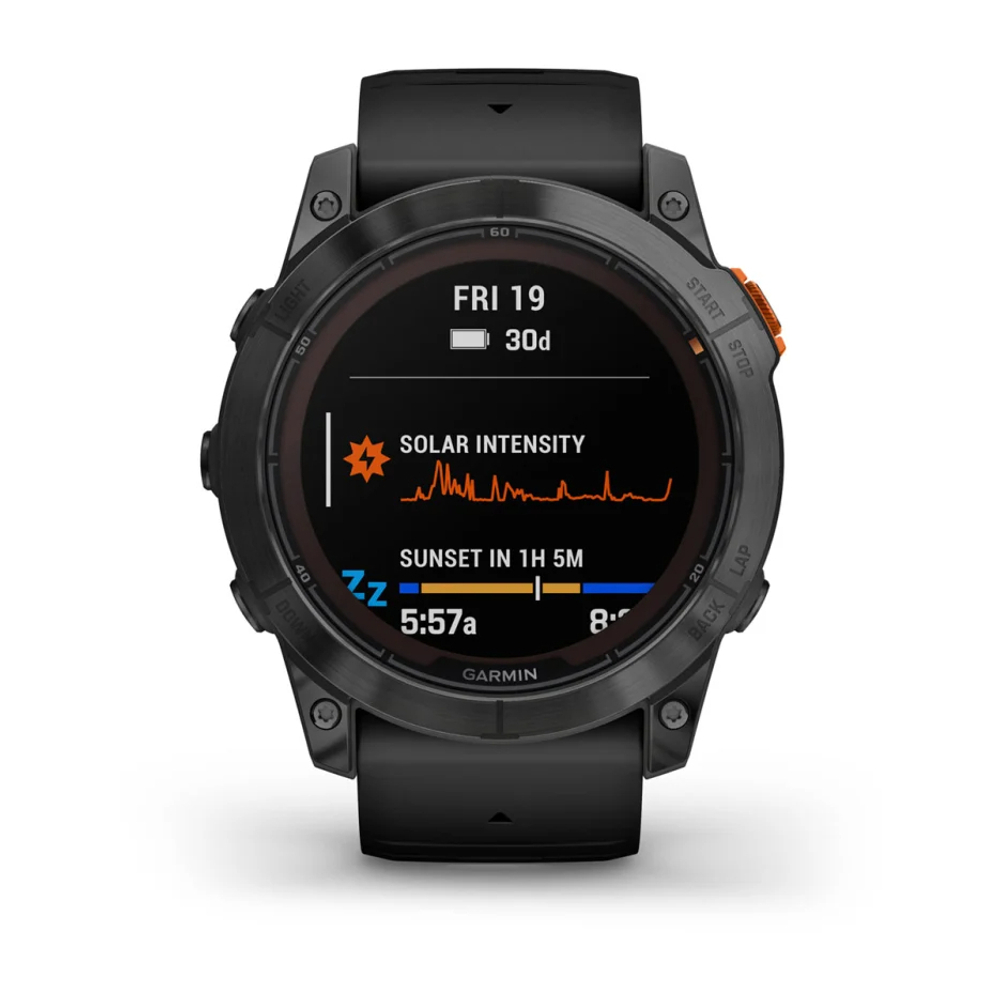 Смарт-часы Garmin Fenix 7X Pro Solar Slate Gray, черный, 010-02778-01