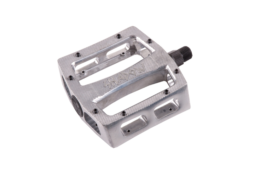 BMX педали Shadow Ravager Alloy Pedal Unsealed Raw Polish