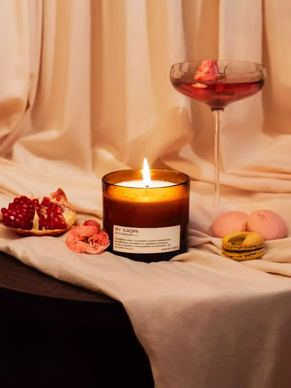Свеча РОЗОВОЕ ШАМПАНСКОЕ (ROSE CHAMPAGNE)