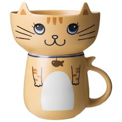 НАБОР ДЛЯ ЗАВТРАКА LEFARD "CAT", 2 ПР.: САЛАТНИК 500МЛ, КРУЖКА 450МЛ