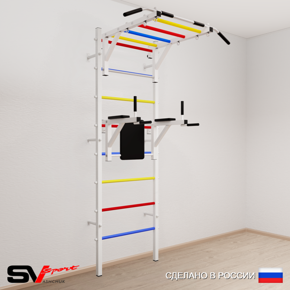 Шведская стенка Sv Sport усиленная 622 (Турник рукоход/Брусья)
