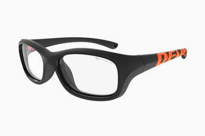 Спортивные очки с диоптриями Demetz Softness R / Matte Black / Matte Orange Colorless Cat.0