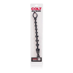Гибкая анальная цепочка Colt Max Beads (Цвет: черный)