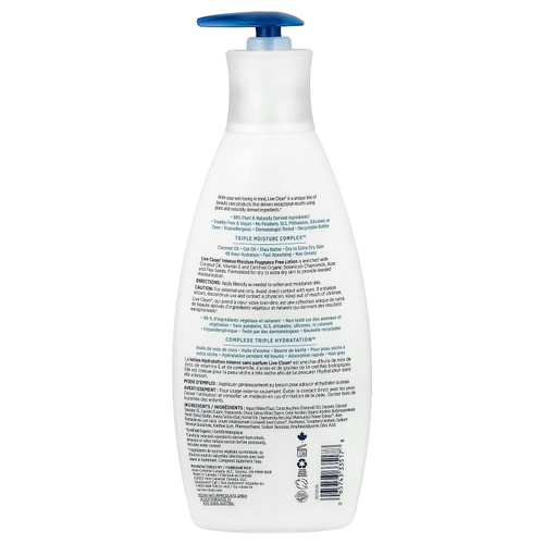 Live Clean, интенсивное увлажняющее лосьон для тела, без отдушки, 532 мл (18 жидк. унций)