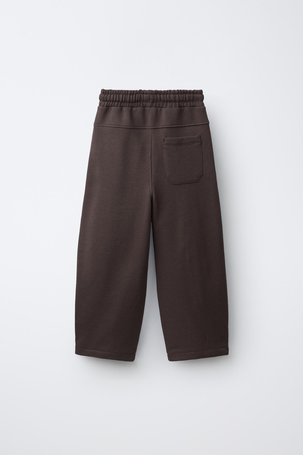 ZARA БРЮКИ BARREL ИЗ ФУТЕРА, ШОКОЛАДНЫЙ