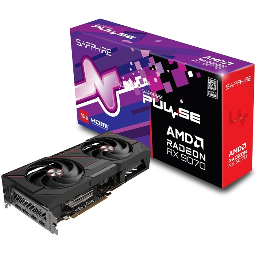 Видеокарта Sapphire Radeon RX 9070 PULSE Gaming 16GB (11349-03-20G)