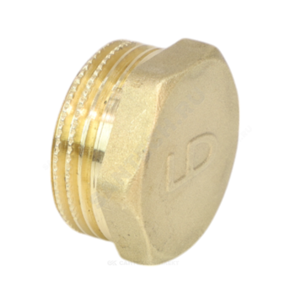 Заглушка латунь Ду 20 (3/4") НР LD LD.65.505.20