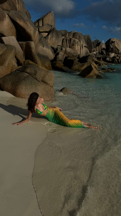 Купальник Юбкой Mermaid ЖЁЛТЫЙ