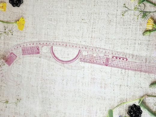 Лекало портновское метрическое, р. 52х13,5 см