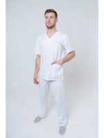 Брюки медицинские мужские спецодежда TZ610-WHT