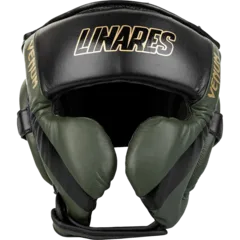 Боксерский шлем Venum Proboxing Cheek Headgear Linares Edition Khaki/Black/Gold
