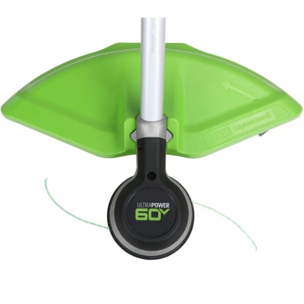 Аккумуляторный триммер Greenworks GD60LTК4, 60v, 40 см, (2108307U2B), с аккумулятором 2 А·ч ; 4 А·ч и зарядным устройством