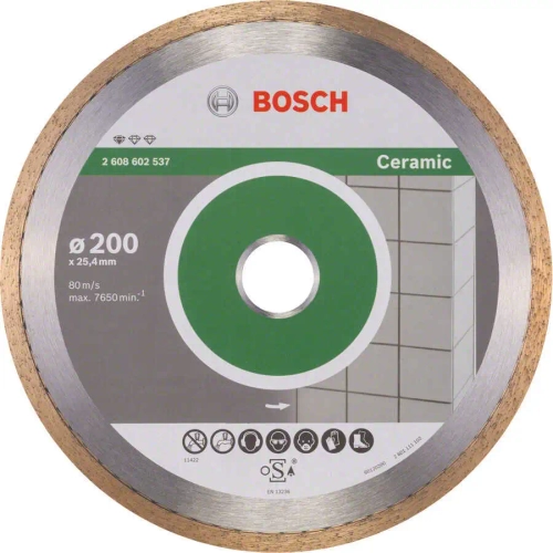 Алмазный отрезной круг по керамике Standard for Ceramic 200-25,4 BOSCH 2608602537