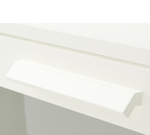 Комод с 3 ящиками Ikea Brimnes матовое стекло, белый