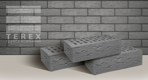Кирпич TEREX Серый Рустик / 1НФ