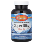 Carlson, Super DHA Gems, 500 мг ДГК, 60 мягких таблеток