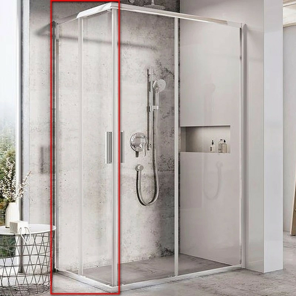 Душевая дверь Ravak Blix Slim BLSRV2K-80 X1XM40C00Z1 профиль Хром стекло Transparent