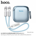 Портативный аккумулятор Hoco Q60 10000mah PD20W с кабелем (blue)