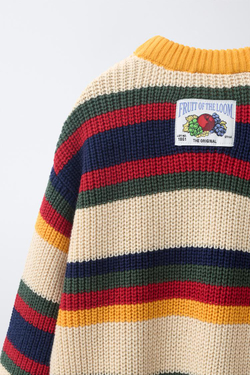 ZARA - FRUIT OF THE LOOM™ СВИТЕР В ПОЛОСКУ, ПОЛОСКИ