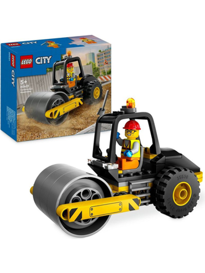 Конструктор Лего Сити Строительный каток | LEGO City Construction Steamroller 60401, 78 деталей (5+)