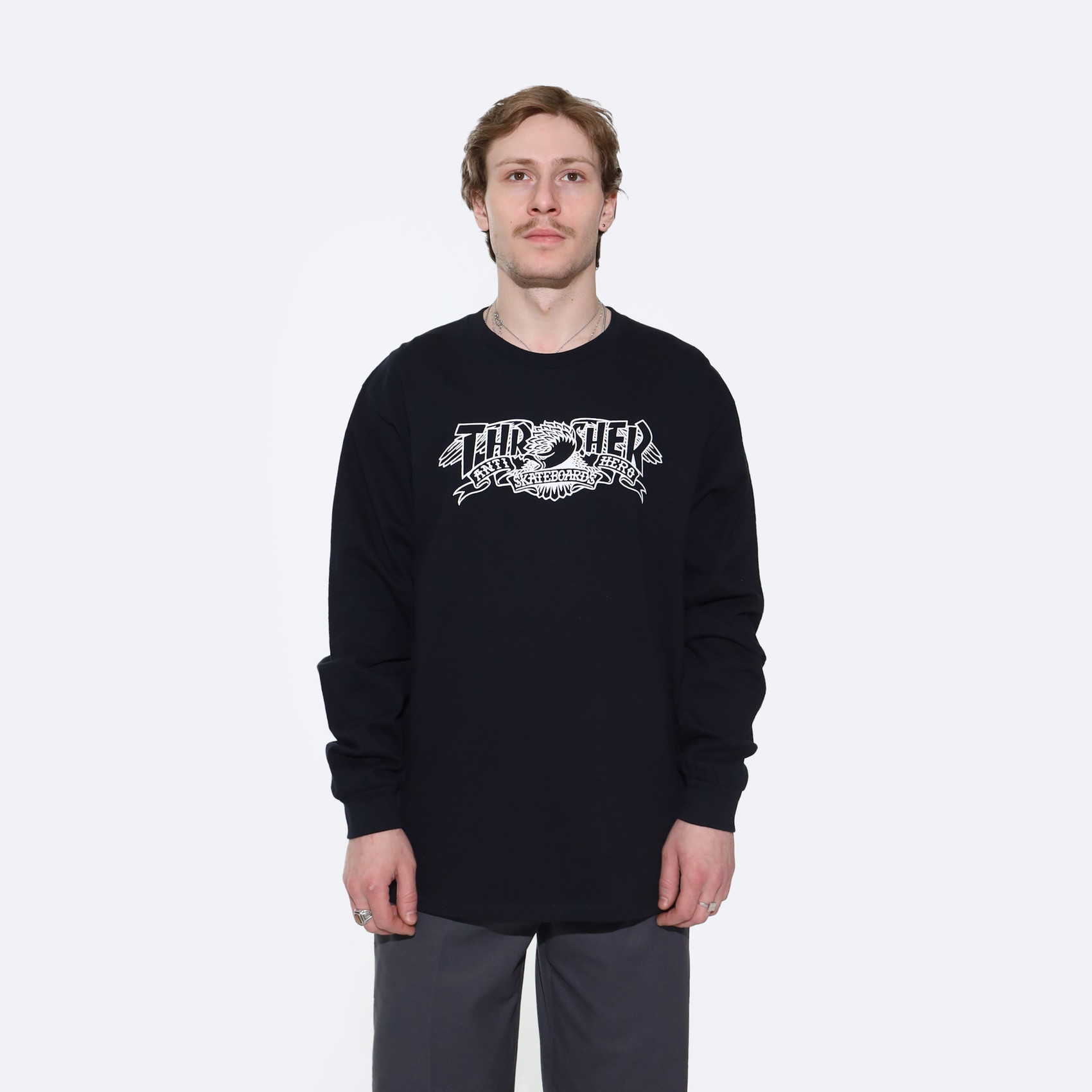 Лонгслив Thrasher Mag Banner L/S (black) артикул: - купить в магазине Дайс