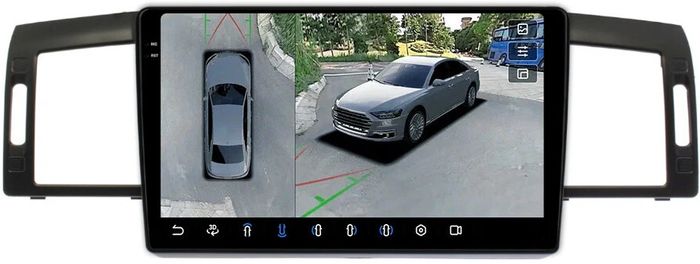 Магнитола для Infiniti M35, M45 2004-2009 (поддержка Bose) - FarCar BX9-360-9674 монитор 9.5" 2K QLED на Android 13, Быстрая, CarPlay, 4G SIM-слот, 4 камеры в комплекте