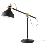 Настольный светильник IKEA RANARP (РАНАРП), Черный, 42 см