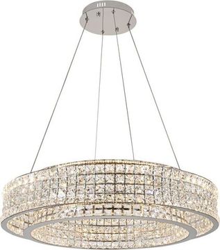 Люстра подвесная LED 100W 3000К-6000К 4024/09/08P хром Karnelli Stilfort