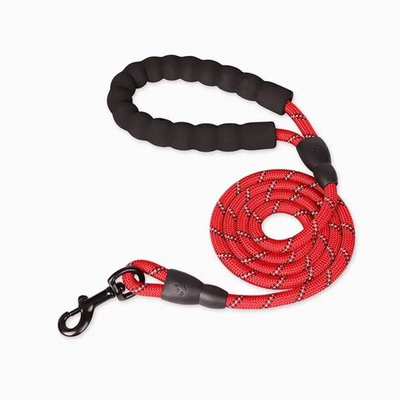 Поводок X-CORD шнур Ø10 мм мягкая ручка св/отр 1,5 м PerseiLine ПШ-1012 КРАСНЫЙ