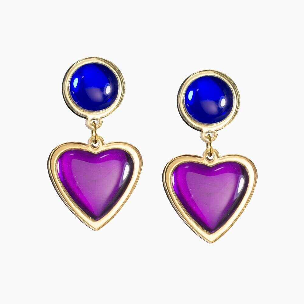 Эдера /Edera, earrings, purple