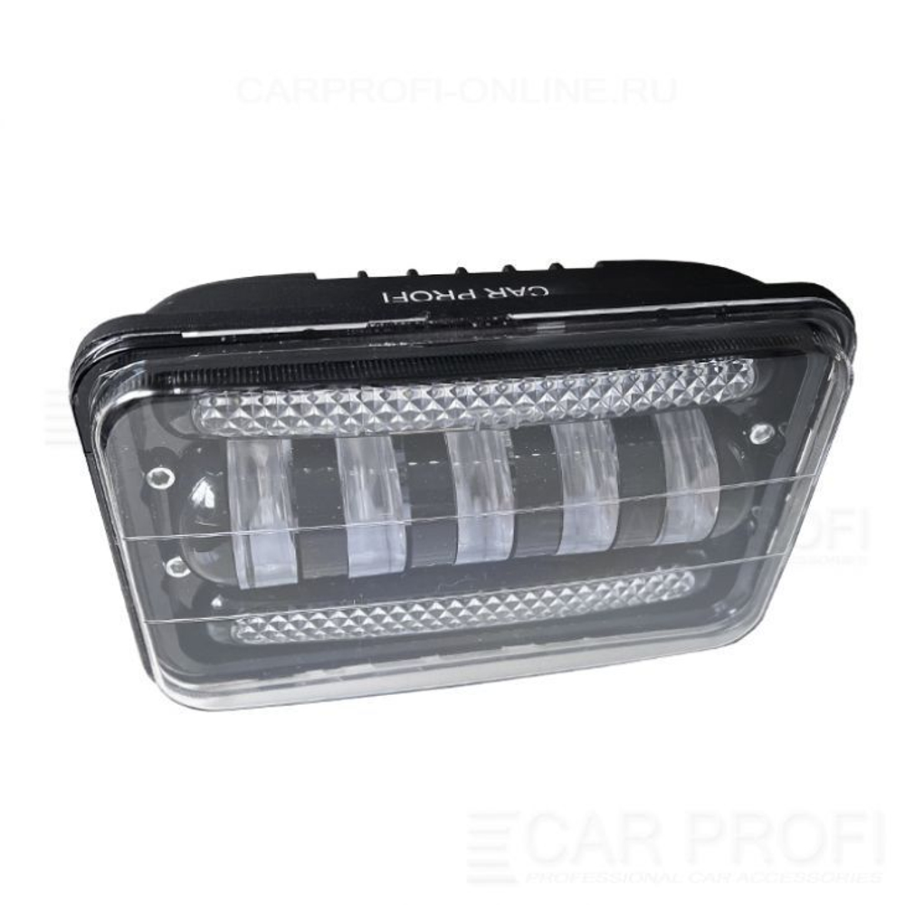 Фара рабочего света Диод прямоугольная 16,8x12,0x7.8см с кронштейном 7LED 30W (10-30V)