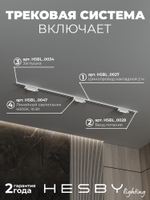 Комплект трековый Hesby Lighting No9 однофазная накладная Skylite HSBL_kompl_S009_NI2W4K
