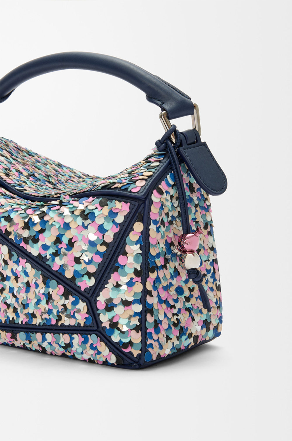 Loewe Сумка Confetti Puzzle 10 из классической телячьей кожи, разноцветный