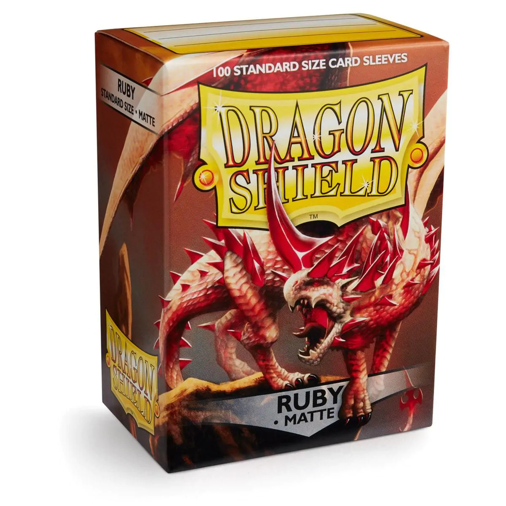 Dragon Shield - Рубиновые матовые протекторы 100 штук
