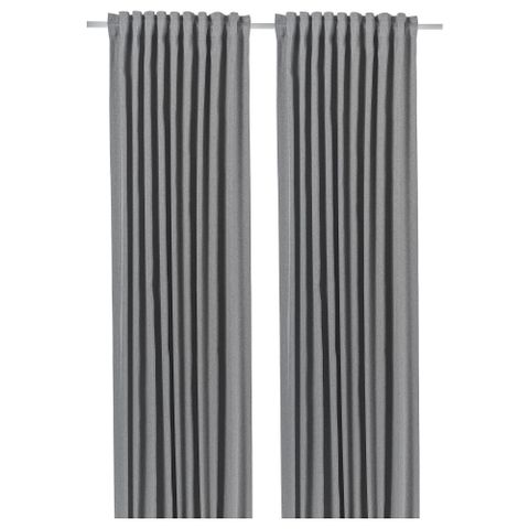 Комплект штор IKEA BLAHUVA (БЛОХУВА), Серый, 145х250 см, 2 шт