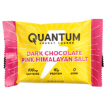 Quantum Energy Square, протеиновый батончик с кофеином, темный шоколад с гималайской солью, 8 батончиков по 48 г (1,69 унции)