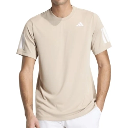 Мужская теннисная футболка Adidas Club Tennis Climacool 3-Stripes - khaki three