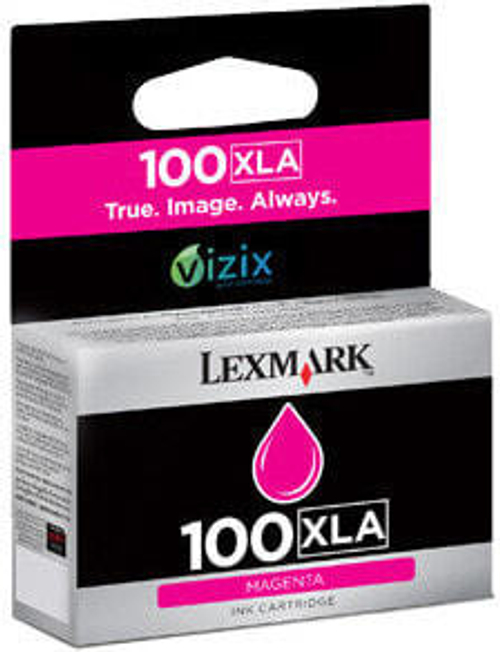 Lexmark 100XLA струйный картридж 1 шт Подлинный Высокая (XL) Пурпурный 14N1094