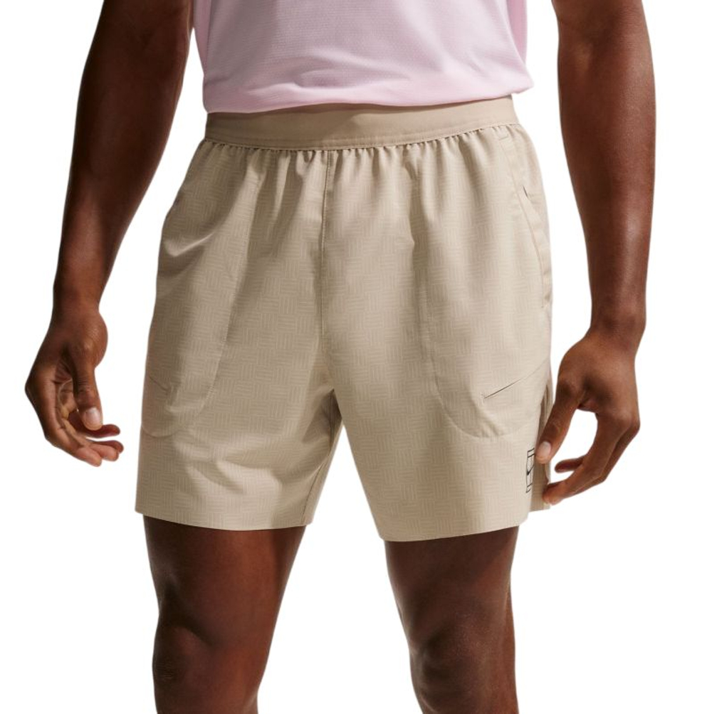 Теннисные шорты Nike Court Advantage Dri-Fit 6in - desert khaki/black