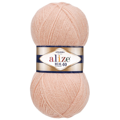 Пряжа Alize (Ализе) Angora Real 40 / уп.5 мот. по 100 г, 430м, 404 шампань A