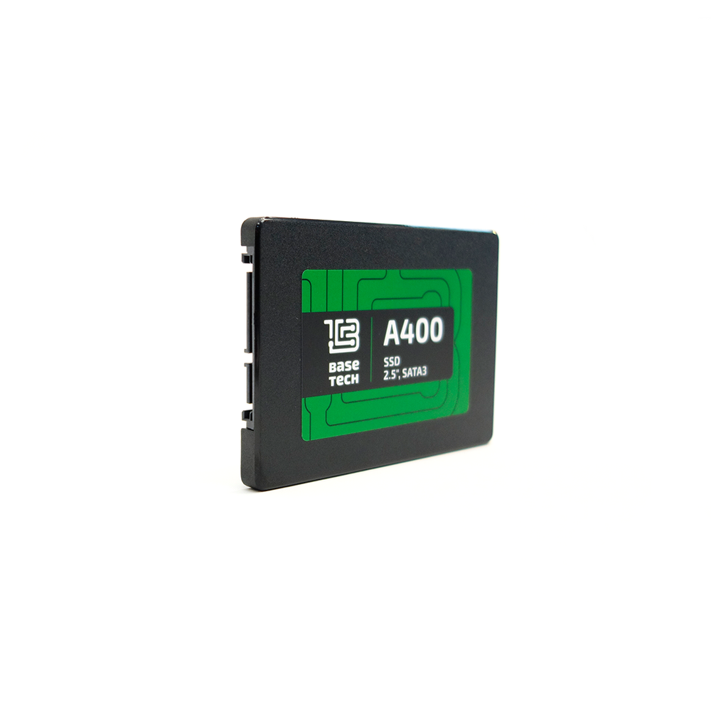 SSD BaseTech A400 512Гб, 2.5", SATA3, Bulk, TLC, Чтение:580мб/с, Запись:530мб/с (SSDBTA400512GN)