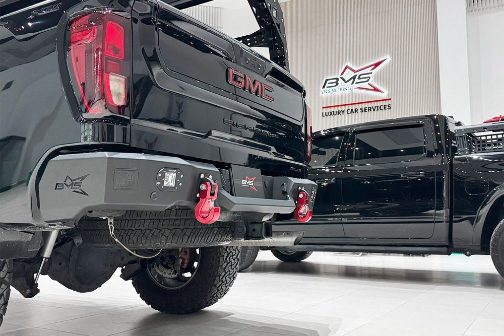 Бампер силовой задний BMS PRO-Line для GMC Sierra 2018-2026